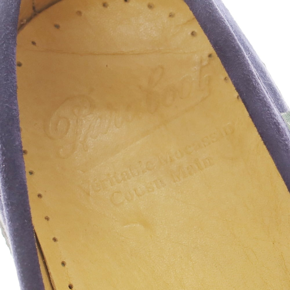 【中古】パラブーツ Paraboot スエード ローファー ネイビー【 6 1/2 】【 状態ランクA 】【 メンズ 】
