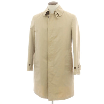 【中古】バーバリーロンドン BURBERRY LONDON コットンポリエステル ステンカラーコート ベージュ【 L 】【 状態ランクC 】【 メンズ 】