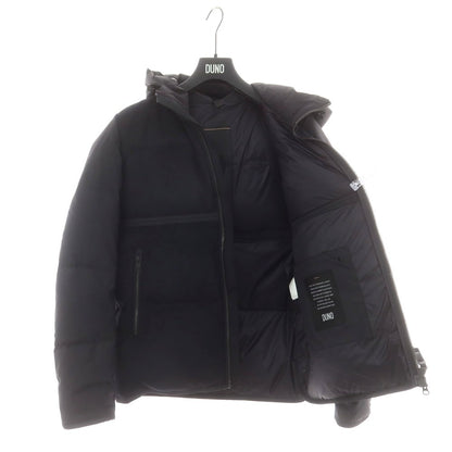 【中古】デュノ DUNO ナイロン×ウール フーデッド ダウンジャケット ブラック【 M 】【 状態ランクB 】【 メンズ 】