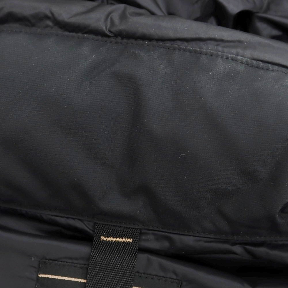 【中古】デュノ DUNO ナイロン×ウール フーデッド ダウンジャケット ブラック【 M 】【 状態ランクB 】【 メンズ 】