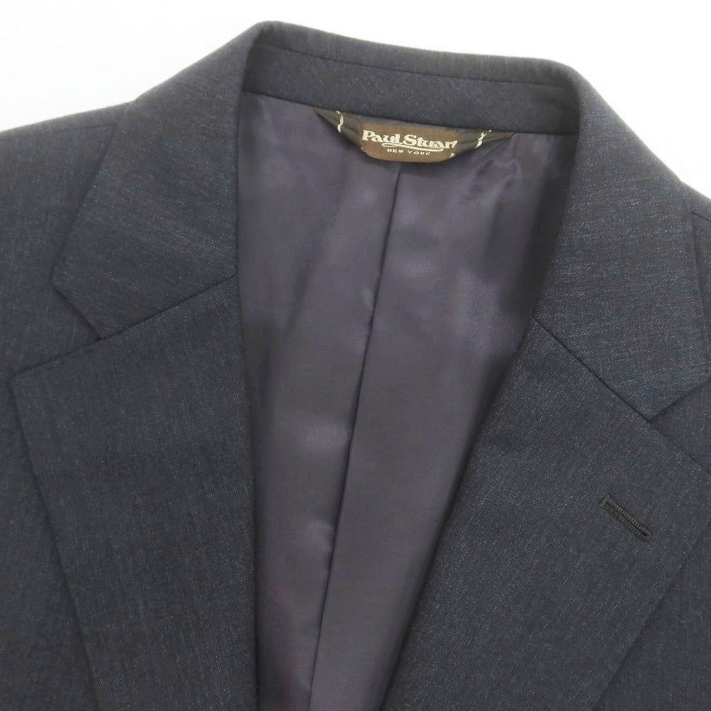 【中古】ポールスチュアート PAUL STUART ウール 2つボタンスーツ ダークグレー【 48L 】【 状態ランクC 】【 メンズ 】