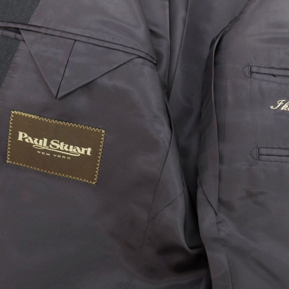 【中古】ポールスチュアート PAUL STUART ウール 2つボタンスーツ ダークグレー【 48L 】【 状態ランクC 】【 メンズ 】