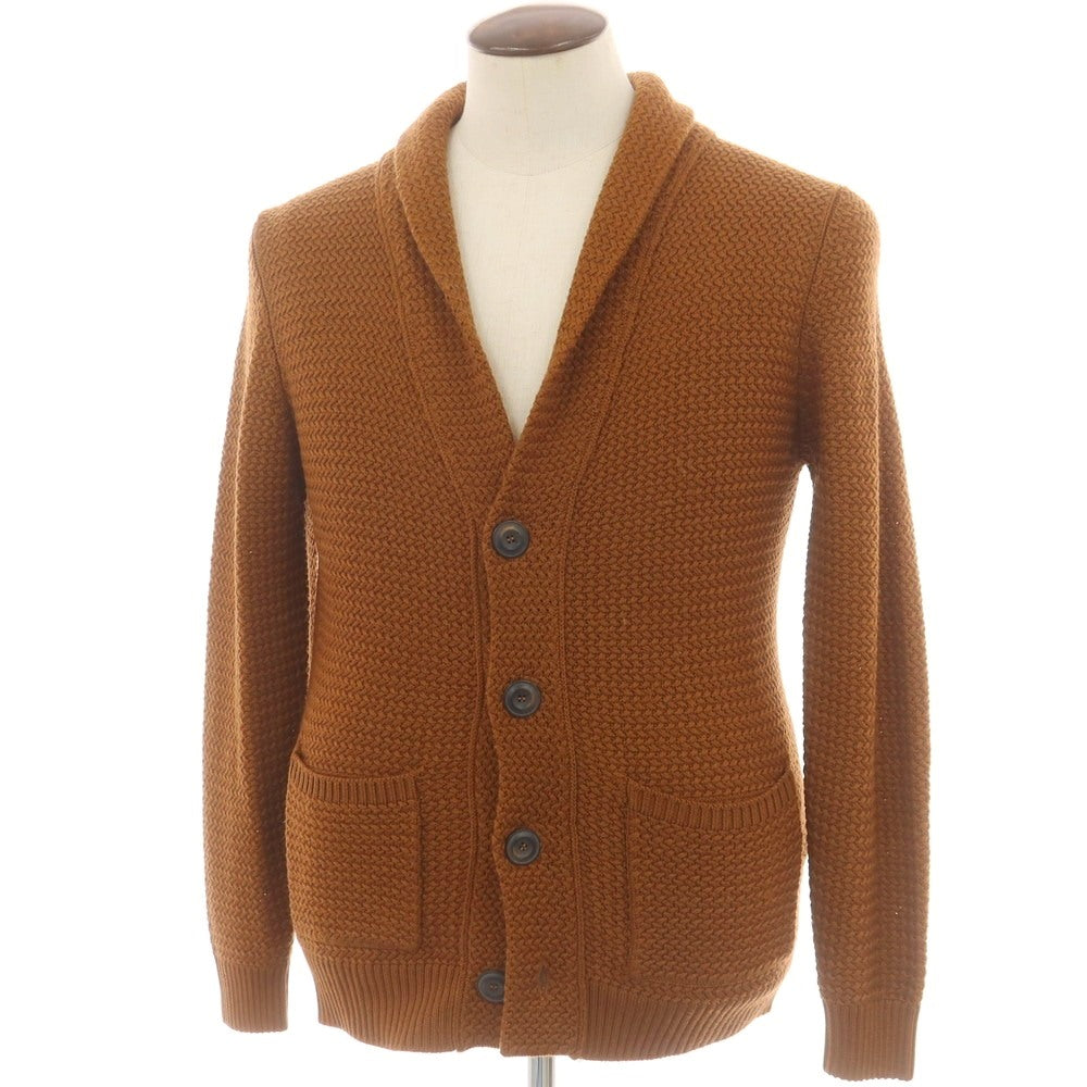 【中古】ラルディーニ LARDINI ウール ショールカラー カーディガン ブラウン【 50 】【 状態ランクA 】【 メンズ 】