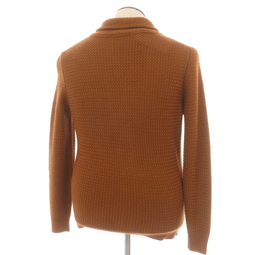 【中古】ラルディーニ LARDINI ウール ショールカラー カーディガン ブラウン【 50 】【 状態ランクA 】【 メンズ 】