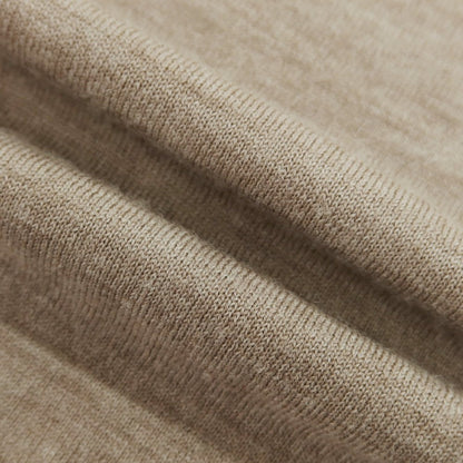 【中古】ザノーネ ZANONE ハイゲージ ウール クルーネック プルオーバーニット グレージュ【 48 】【 状態ランクB 】【 メンズ 】