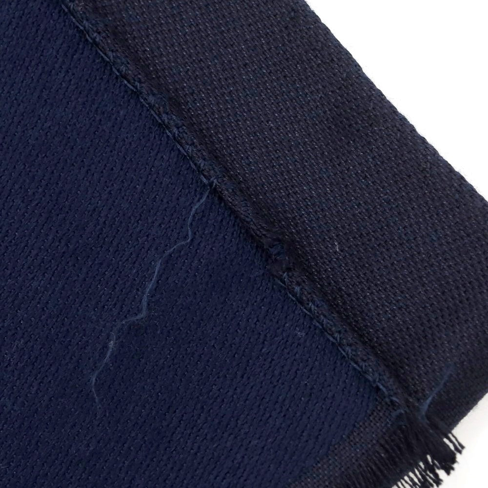 【中古】ジョルジオアルマーニ GIORGIO ARMANI ウール系 ストール ネイビー【 状態ランクC 】【 メンズ 】