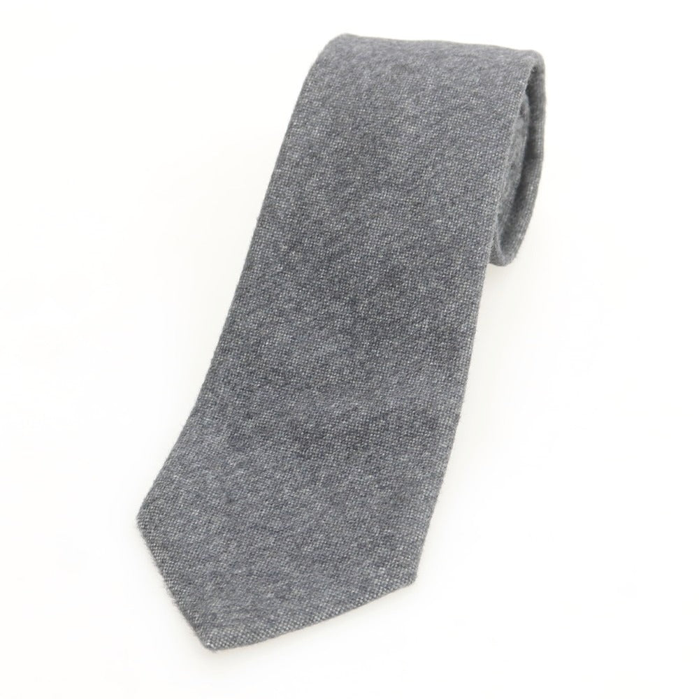 【中古】フマガッリ Fumagalli ウール 無地ネクタイ グレー【 状態ランクB 】【 メンズ 】