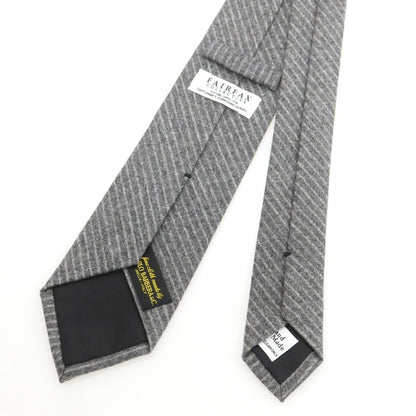【中古】フェアファクス FAIRFAX ウール ストライプ柄ネクタイ グレー【 状態ランクA 】【 メンズ 】