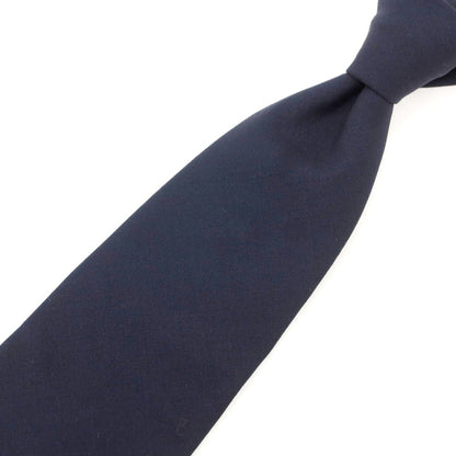 【中古】バーニーズニューヨーク BARNEYS NEWYORK ウール 無地ネクタイ ネイビー【 状態ランクB 】【 メンズ 】