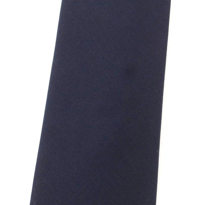 【中古】バーニーズニューヨーク BARNEYS NEWYORK ウール 無地ネクタイ ネイビー【 状態ランクB 】【 メンズ 】
