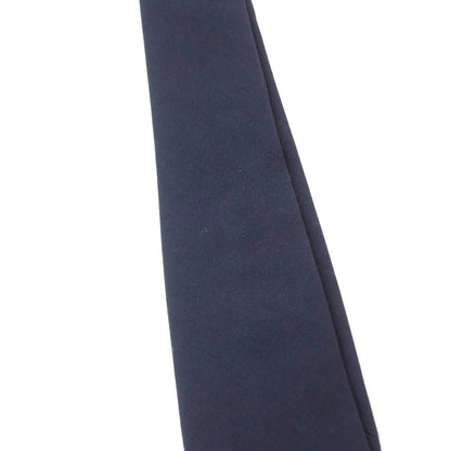 【中古】バーニーズニューヨーク BARNEYS NEWYORK ウール 無地ネクタイ ネイビー【 状態ランクB 】【 メンズ 】