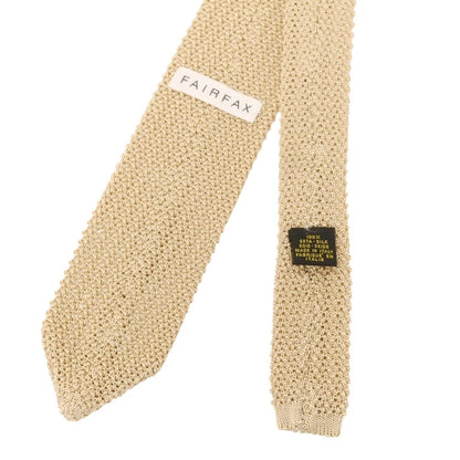 【中古】フェアファクス FAIRFAX シルク ニットタイ ベージュ【 状態ランクB 】【 メンズ 】