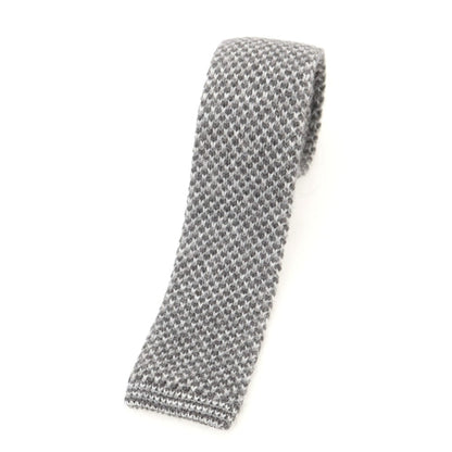 【中古】マルコ タンボリーニ Marco Tamborini gleen label relaxing別注 アクリルアルパカウール ニットタイ グレー【 状態ランクB 】【 メンズ 】