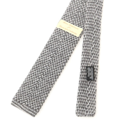 【中古】マルコ タンボリーニ Marco Tamborini gleen label relaxing別注 アクリルアルパカウール ニットタイ グレー【 状態ランクB 】【 メンズ 】