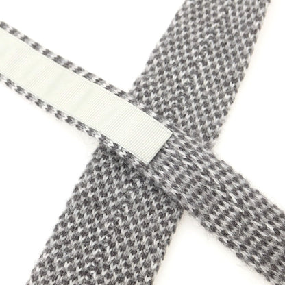 【中古】マルコ タンボリーニ Marco Tamborini gleen label relaxing別注 アクリルアルパカウール ニットタイ グレー【 状態ランクB 】【 メンズ 】