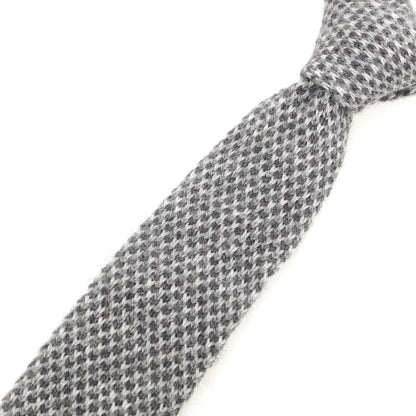 【中古】マルコ タンボリーニ Marco Tamborini gleen label relaxing別注 アクリルアルパカウール ニットタイ グレー【 状態ランクB 】【 メンズ 】