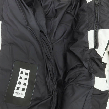 【中古】モンクレール ジーニアス MONCLER GENIUS × CRAIG GREEN ナイロン フーデッド ダウンジャケット ブラックxホワイト【 2 】【 状態ランクC 】【 メンズ 】