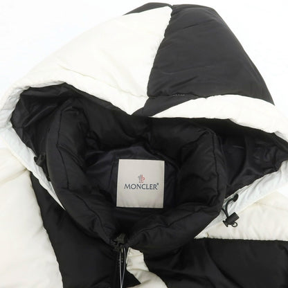 【中古】モンクレール ジーニアス MONCLER GENIUS × CRAIG GREEN ナイロン フーデッド ダウンジャケット ブラックxホワイト【 2 】【 状態ランクC 】【 メンズ 】