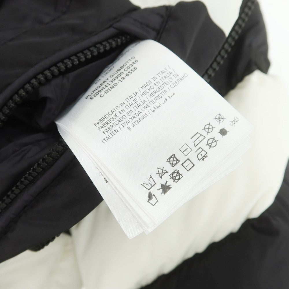 【中古】モンクレール ジーニアス MONCLER GENIUS × CRAIG GREEN ナイロン フーデッド ダウンジャケット ブラックxホワイト【 2 】【 状態ランクC 】【 メンズ 】