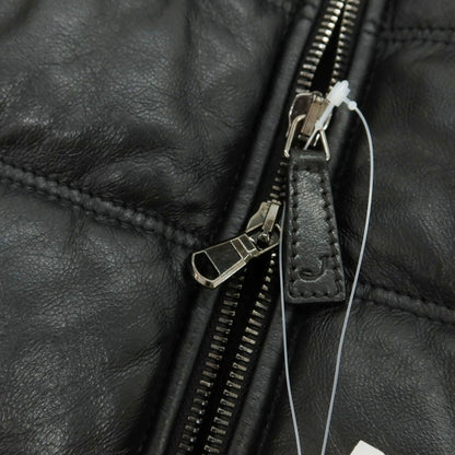 【中古】ヤコブコーエン JACOB COHEN シープスキンレザー×ニット フーデッドブルゾン ブラック【 46 】【 状態ランクB 】【 メンズ 】