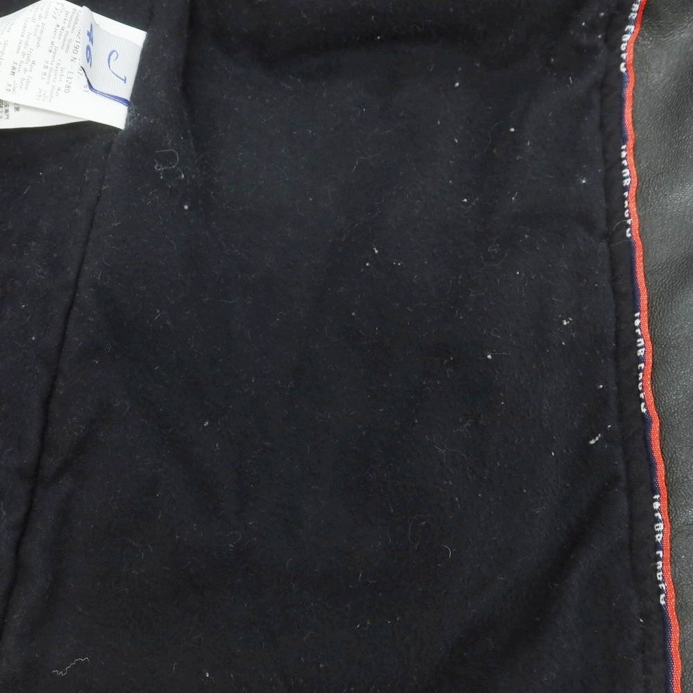 【中古】ヤコブコーエン JACOB COHEN シープスキンレザー×ニット フーデッドブルゾン ブラック【 46 】【 状態ランクB 】【 メンズ 】