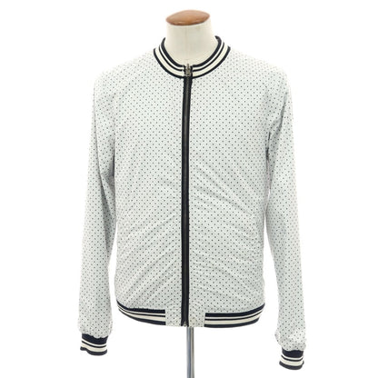 【中古】ドルチェアンドガッバーナ DOLCE&amp;GABBANA リバーシブル ポリエステル ドット ジップアップブルゾン ブラックxホワイト【 48 】【 状態ランクB 】【 メンズ 】