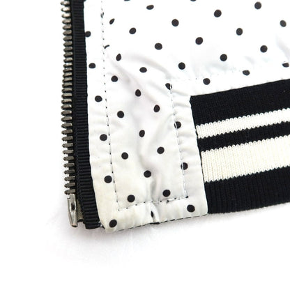 【中古】ドルチェアンドガッバーナ DOLCE&amp;GABBANA リバーシブル ポリエステル ドット ジップアップブルゾン ブラックxホワイト【 48 】【 状態ランクB 】【 メンズ 】