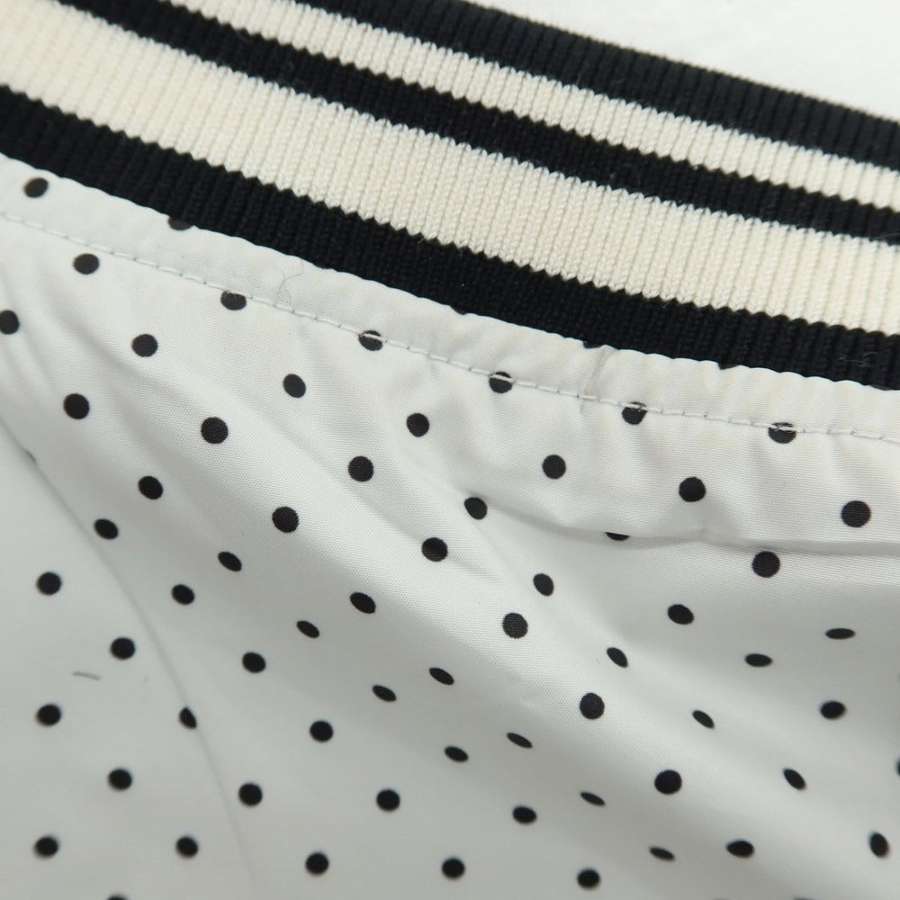 【中古】ドルチェアンドガッバーナ DOLCE&amp;GABBANA リバーシブル ポリエステル ドット ジップアップブルゾン ブラックxホワイト【 48 】【 状態ランクB 】【 メンズ 】