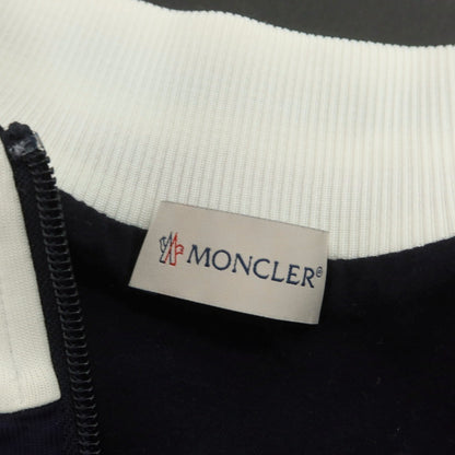 【中古】モンクレール MONCLER ナイロンコットン ダブルジップ ジャージ ネイビーxホワイト【 M 】【 状態ランクC 】【 メンズ 】