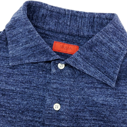 【中古】イザイア ISAIA コットン 半袖ポロシャツ ネイビー系【 S 】【 状態ランクB 】【 メンズ 】