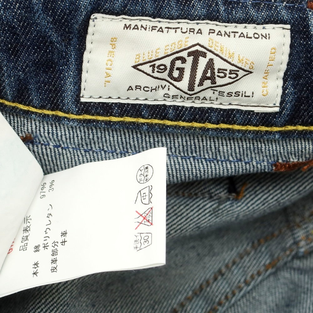 【中古】ジーティーアー G.T.A ストレッチ コットン ジーンズ デニムパンツ ネイビー【サイズ30】【 状態ランクA 】【 メンズ 】 [CPD]