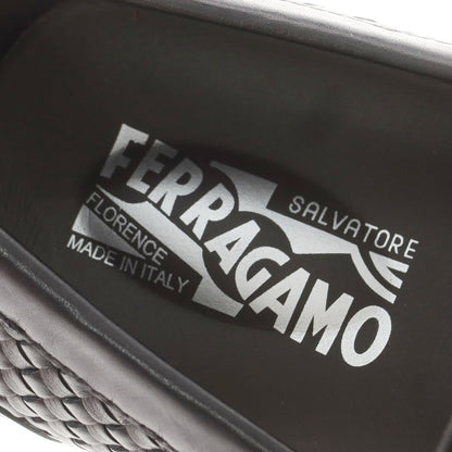 【中古】【未使用】サルヴァトーレフェラガモ Salvatore Ferragamo イントレチャートレザー ビット ドライビングシューズ ブラック【 7 】【 状態ランクS 】【 メンズ 】