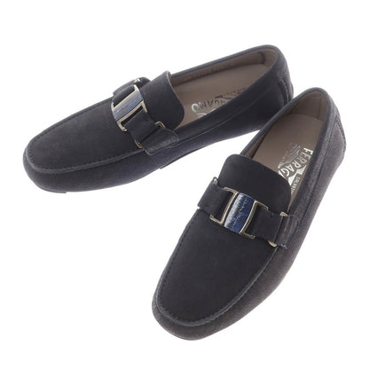 【中古】【未使用】サルヴァトーレフェラガモ Salvatore Ferragamo ドライビングシューズ ネイビー【 7 】【 状態ランクS 】【 メンズ 】