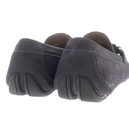 【中古】【未使用】サルヴァトーレフェラガモ Salvatore Ferragamo ドライビングシューズ ネイビー【 7 】【 状態ランクS 】【 メンズ 】