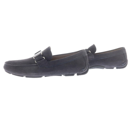 【中古】【未使用】サルヴァトーレフェラガモ Salvatore Ferragamo ドライビングシューズ ネイビー【 7 】【 状態ランクS 】【 メンズ 】