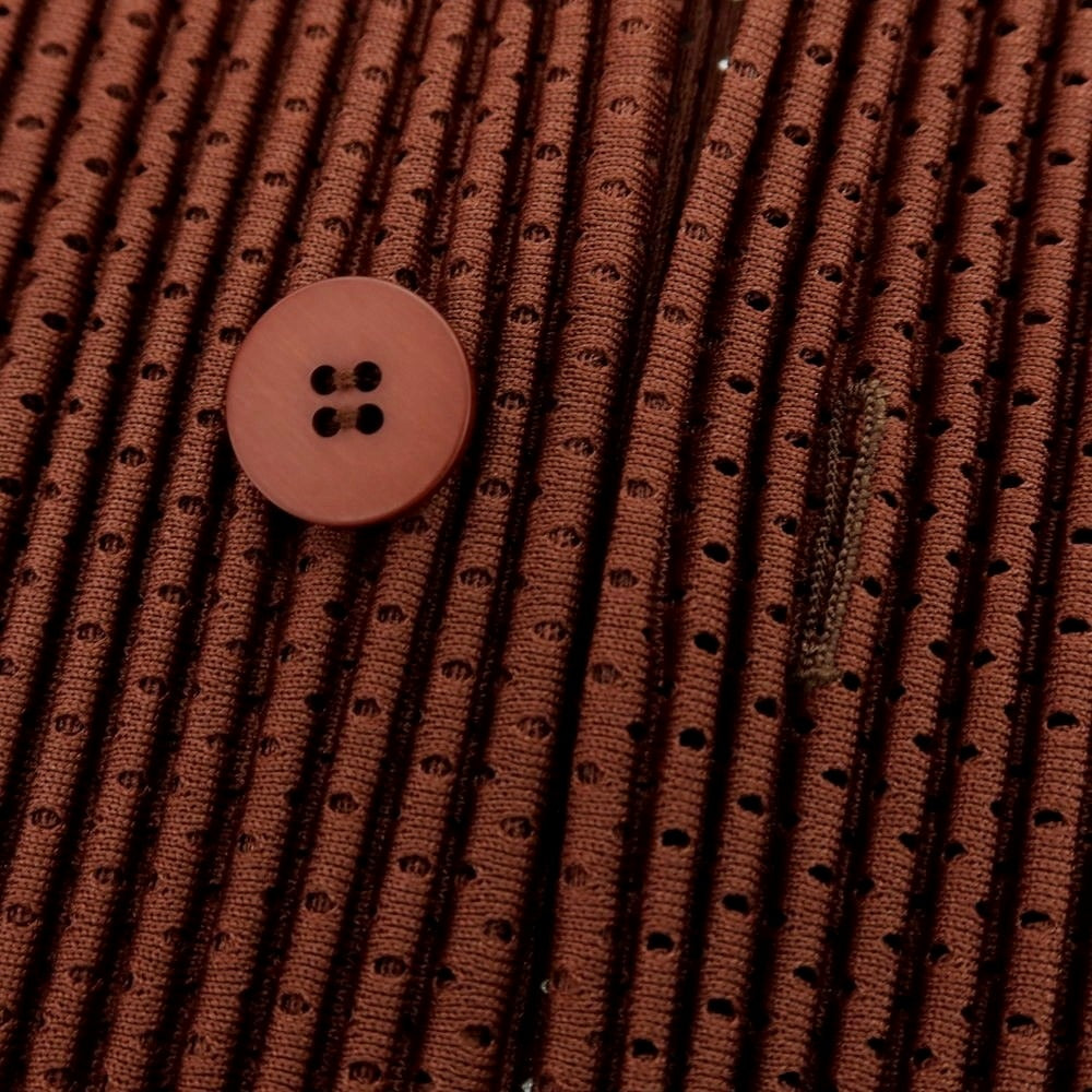 【中古】オム プリッセ イッセイミヤケ HOMME PLISSE ISSEY MIYAKE 2025年春夏 プリーツ加工 カジュアルジャケット ブラウン【 表記なし（L位） 】【 状態ランクA 】【 メンズ 】