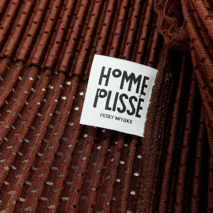 【中古】オム プリッセ イッセイミヤケ HOMME PLISSE ISSEY MIYAKE 2025年春夏 プリーツ加工 カジュアルジャケット ブラウン【 表記なし（L位） 】【 状態ランクA 】【 メンズ 】