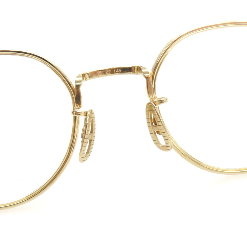 【中古】ユウイチ トヤマ YUICHI TOYAMA :5 BANKSIDE THE ANGEL メガネ ゴールド【 45□22 145 】【 状態ランクA 】【 メンズ 】