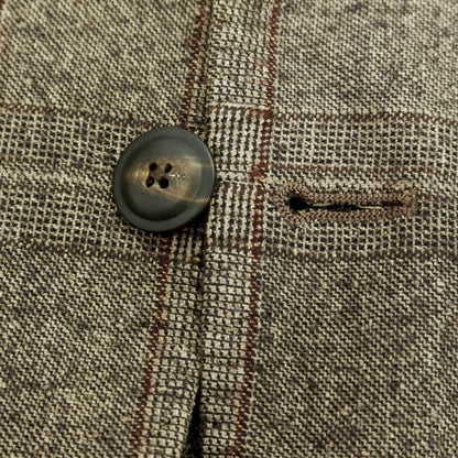 【中古】ラルディーニ LARDINI シルクウール チェック テーラードジャケット グレー【 46 】【 状態ランクC 】【 メンズ 】