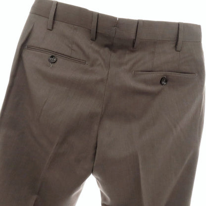 【中古】ジェルマーノ GERMANO ウール ドレススラックスパンツ グレイッシュブラウン【 46 】【 状態ランクA 】【 メンズ 】