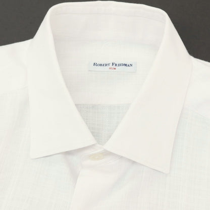 【中古】ロバートフリードマン Robert Friedman コットン カジュアルシャツ ホワイト【サイズ40】【 状態ランクB 】【 メンズ 】