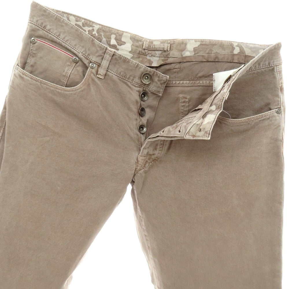 【中古】ジェルマーノ GERMANO コットン デニムパンツ グレージュ【 52 】【 状態ランクC 】【 メンズ 】