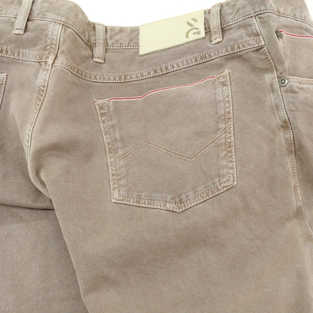 【中古】ジェルマーノ GERMANO コットン デニムパンツ グレージュ【サイズ52】【 状態ランクC 】【 メンズ 】 [CPD]