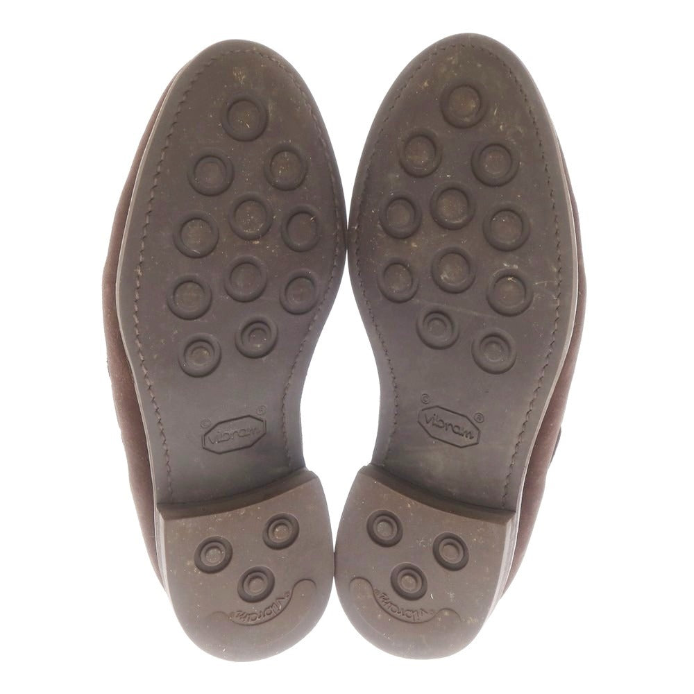 【中古】バーウィック BERWICK スエード タッセル ローファー ブラウン【 7 】【 状態ランクC 】【 メンズ 】