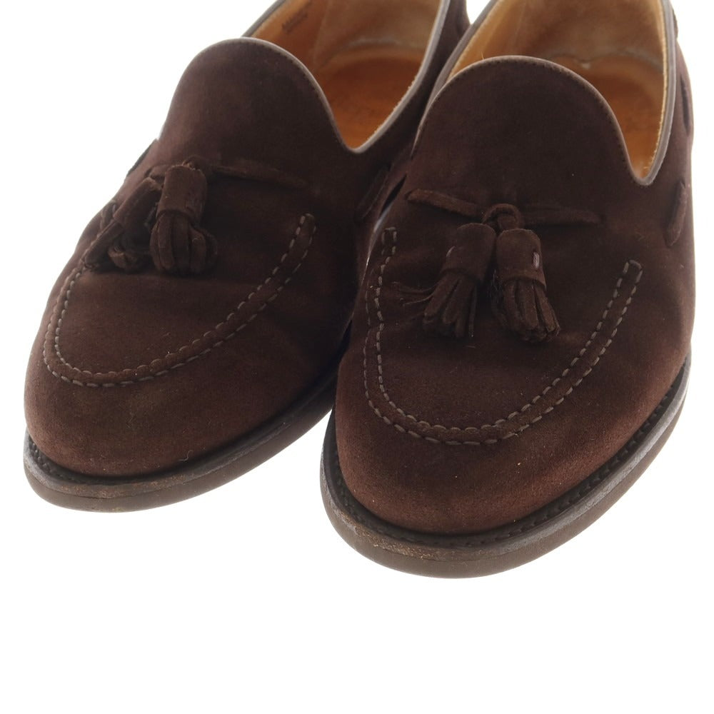 【中古】バーウィック BERWICK スエード タッセル ローファー ブラウン【 7 】【 状態ランクC 】【 メンズ 】