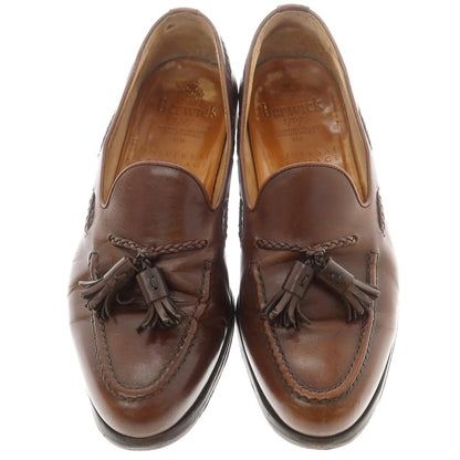 【中古】バーウィック BERWICK タッセル ローファー ブラウン【 7 1/2 】【 状態ランクD 】【 メンズ 】