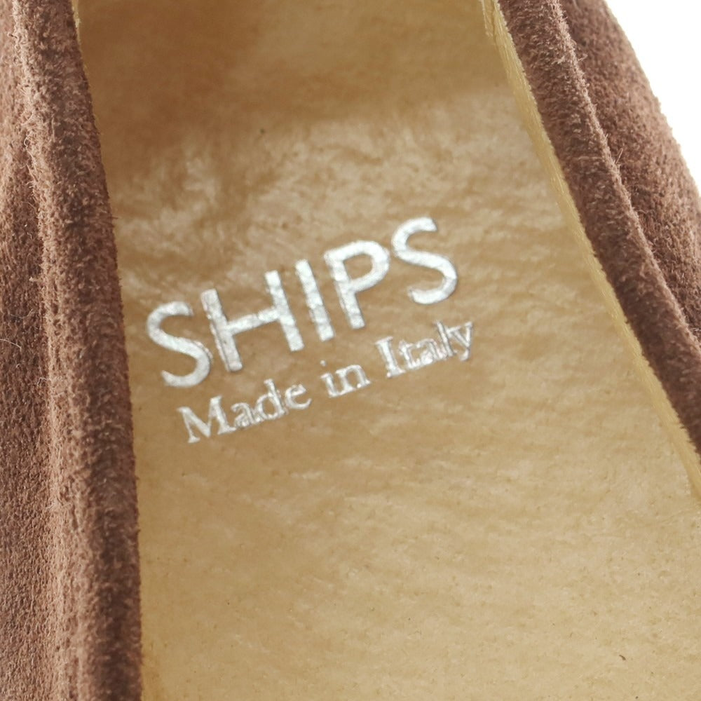 【中古】シップス SHIPS スエード コインローファー ブラウン【 42 】【 状態ランクC 】【 メンズ 】