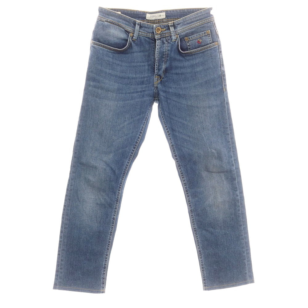 【中古】シビリア SIVIGLIA ストレッチ コットン ジーンズ デニムパンツ ネイビー【 30 】【 状態ランクB 】【 メンズ 】