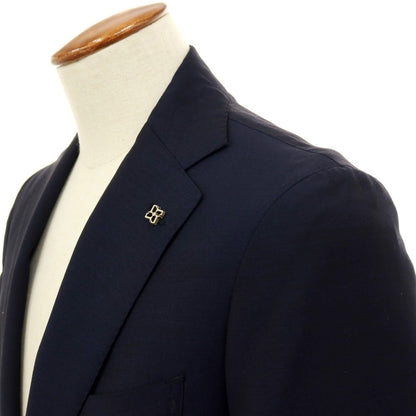 【中古】タリアトーレ TAGLIATORE ウールモヘヤ 2つボタンスーツ ネイビー【サイズ46】【 状態ランクB 】【 メンズ 】