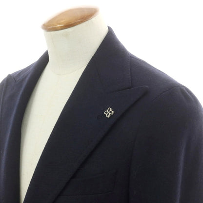 【中古】タリアトーレ TAGLIATORE ウールカシミヤ ダブル テーラードジャケット ネイビー【 46 】【 状態ランクA 】【 メンズ 】